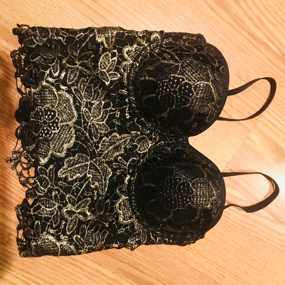 Golden flower corset